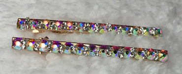 Long but narrow Bejeweled Hair Pin